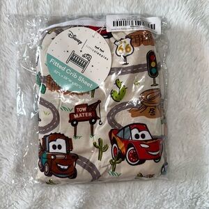 Little Sleepies Disney Cars Fitted Crib Sheet